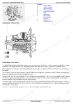 john-deere-544e-to-644e-4wd-loaders-operation-and-test-manual-diagnostic-tm1413-exploded-view-106.webp John Deere 544E, 544E LL, 544E TC, 624E, 644E turbocharger cutaway view and cross-section diagram with component legend.