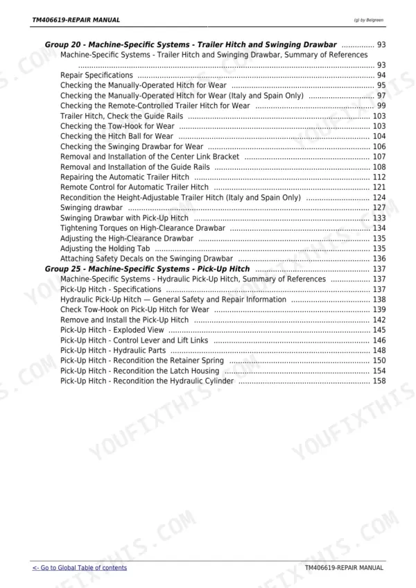 John Deere 6090MC, 6100MC, 6110MC Repair Manual - Page 6