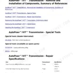 John Deere 6105R, 6115R, 6125R, 6130R AutoPowr/IVT transmission removal and installation of components.