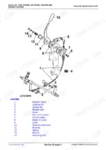 john-deere-6110e-to-6615-tractor-repair-manual-tm800419-exploded-view-78.webp John Deere 6110E, 6125E, 6415, 6615, 6615 Classic exploded view diagram of the speed control link and throttle assembly.