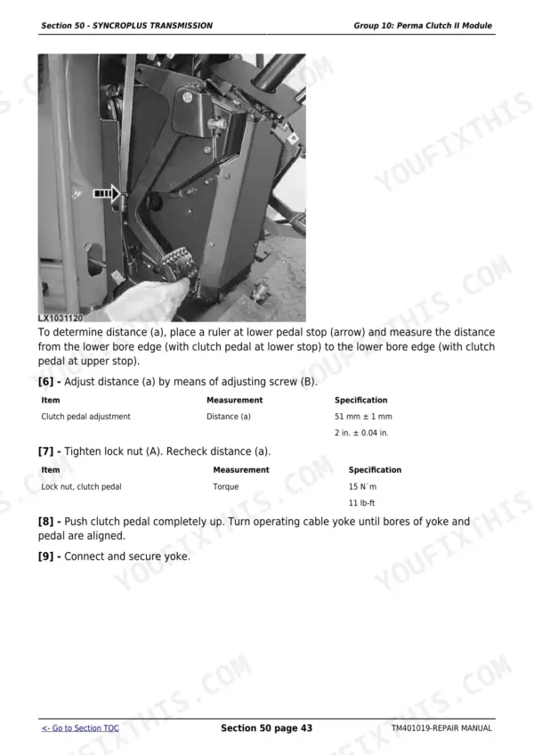 John Deere 6225, 6325, 6425, 6525 Repair Manual — Service Procedures