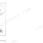 John Deere 624H, TC62H exploded view of rear differential oscillating supports and lubrication lines assembly.