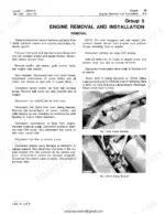 john-deere-644-b-loader-technical-manual-tm1095-exploded-view-51.webp John Deere 644-B, John Deere 644-B engine removal procedure with photos of rear and front engine mounting brackets.
