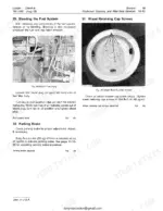 john-deere-644-b-loader-technical-manual-tm1095-torque-31.webp John Deere 644-B, John Deere 644-B fuel system bleeding, wheel cap screw torque, and parking brake adjustment procedures.