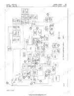 john-deere-644-b-loader-technical-manual-tm1095-wiring-591.webp John Deere 644-B, John Deere 644-B electrical system block diagram showing fuses, relays, switches, and components.