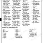 John Deere 655, 755, 855, 955, 756, 856 power train gears and shafts exploded view parts list and gear-mesh pattern table