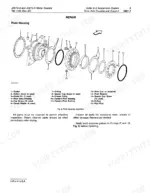 john-deere-670a-672a-motor-grader-repair-manual-tm-1188-exploded-view-85.webp John Deere 670A, 672A exploded view diagram of the tandem pivot housing assembly and parts list.