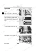 john-deere-675-675b-skid-steer-loaders-technical-manual-tm1374-procedures-32.webp John Deere 675, 675B service manual page showing step-by-step engine removal procedures, battery, and muffler removal steps.