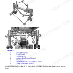 John Deere 7185J–7225J Repair Manual — final drive removal, p. 475
