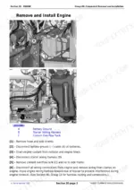john-deere-7185j-7195j-7205j-7210j-7225j-repair-manual-tm802119-603c8-engine-64.webp John Deere 7185J–7225J Repair Manual — engine removal and installation, p. 64