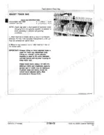 john-deere-750b-850b-crawler-bulldozer-technical-manual-tm1476-exploded-view-144.webp John Deere 750B, 850B Crawler Bulldozer track sag adjustment procedure, specifications, and measurement diagram.