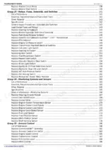 Contents page of the John Deere 8310RT electrical section, listing the relay, fuse, solenoid and switch groups.