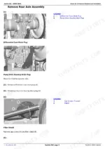 john-deere-8320rt-8345rt-8370rt-repair-manual-tm119319-drive-train-859.webp John Deere 8320RT, 8345RT, 8370RT rear axle assembly removal with differential legend.