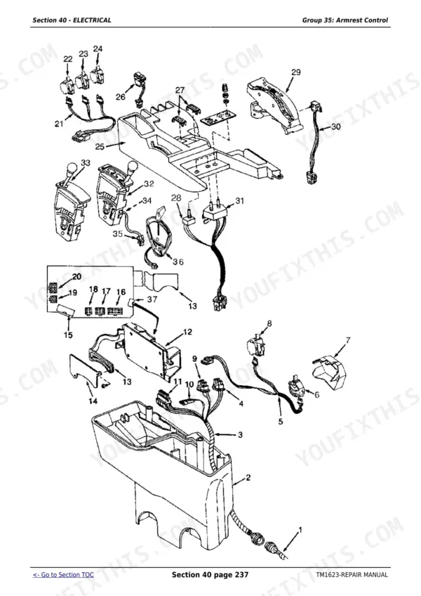John Deere 9100 technical manual - Electrical, Section 40 - ELECTRICAL