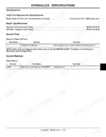 john-deere-gx255-to-gx345-garden-tractors-technical-manual-tm1973-hydraulic-439.webp John Deere GX255, GX325, GX335, GX345 hydraulics specifications, torque settings, required tools, and fluid requirements.