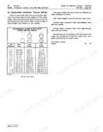 john-deere-jd300-b-loader-and-backhoe-loader-technical-manual-tm-1087-torque-44.webp John Deere JD300-B, JD300-B Loader and Backhoe Loader: Accessible hardware torque values table and bolt head markings.