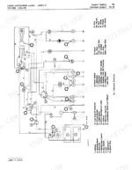 john-deere-jd401-c-loader-and-backhoe-loader-technical-manual-tm1092-wiring-439.webp John Deere JD401-C, JD401-C Loader and Backhoe Loader electrical system schematic diagram with component legend.