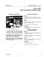 john-deere-jd862-technical-manual-tm1212-engine-auxiliary-systems-441.webp John Deere JD862 cold weather starting aid installation, in the engine auxiliary systems section.