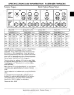 john-deere-la100-to-la150-tractors-technical-manual-tm2371-torque-13.webp John Deere LA100, LA110, LA120, LA130, LA140, LA150, LA100 Series metric fastener torque values and bolt head markings table.