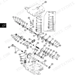 John Deere LX172, LX173, LX176, LX178, LX186, LX188 gear transmission exploded view diagram with labeled components.