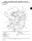 John Deere X700, X720, X724, X728 gas engine FD671D component location diagram showing throttle, sensors, and ignition.