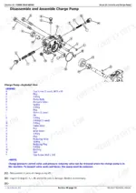 john-deere-x710-to-x739-tractors-technical-manual-tm142319-exploded-view-201.webp John Deere X710, X730, X734, X738, X739 exploded view diagram for charge pump disassembly and assembly parts list.