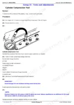 john-deere-x740-to-x749-select-series-tractors-ultimate-series-technical-manual-tm2350-procedures-73.webp John Deere X740, X744, X748, X749 cylinder compression test procedure with gauge assembly diagram and tool list.