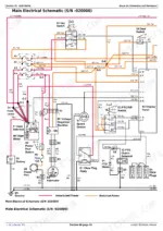 john-deere-x740-to-x749-select-series-tractors-ultimate-series-technical-manual-tm2350-wiring-256.webp John Deere X740, X744, X748, X749 main electrical schematic for serial numbers before 020000 showing wiring and components.