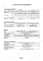 Kobelco SK30SR-2, SK35SR-2 specifications table for speed, side digging, Yanmar engine, and hydraulic components.