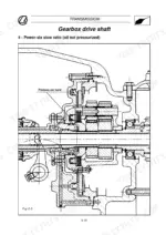 landini-105-to-165-tractor-workshop-manual-3549054-m2-exploded-view-95.webp Landini 105-165, Legend 105-165 transmission gearbox drive shaft cross-section diagram showing power-six slow ratio.