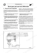 landini-105-to-165-tractor-workshop-manual-3549054-m2-procedures-122.webp Landini 105-165, Legend 105-165 manual: ring gear-pinion adjustment procedure and differential bevel gear diagram.