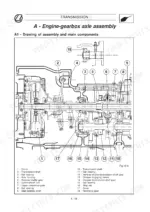 landini-5860-to-evolution-tractor-training-manual-3667270m1-exploded-view-145.webp Landini 5860, 7860, 6860, 8860 Evolution, DT: Exploded view diagram of engine-gearbox axle assembly and transmission components.