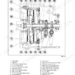Landini Globalfarm 95, 105, 90, 100, Vision 85 clutch assembly exploded view diagram with numbered component list.