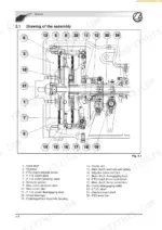landini-globalfarm-to-100-tractor-training-manual-4208730m1-exploded-view-98.webp Landini Globalfarm 95, 105, 90, 100, Vision 85 clutch assembly exploded view diagram with numbered component list.