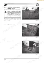 landini-globalfarm-to-100-tractor-training-manual-4208730m1-procedures-128.webp Landini Globalfarm 95-105: Transmission disassembly procedure, removing gearbox cover 111 and axle cover 34 with photos.