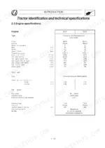 landini-rex-to-ge-f-l-gt-tractor-training-manual-3659961m2-specs-16.webp Landini Rex 60V and 65V engine specifications table with bore, stroke and power ratings.