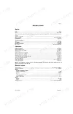 link-belt-330lx-crawler-excavators-service-manual-1060-specs-19.webp Link-Belt 330LX specifications table for engine, fluid capacities, and electrical system components.
