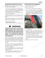 manitou-rt135-to-1650rt-compact-track-loaders-service-manual-50950470-procedures-13.webp Manitou RT135, RT165, 1350RT, 1650RT safety procedures for lift arm support device engagement and shutdown.