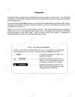 mitsubishi-4dq7-s4s-diesel-engine-service-manual-specs-3-5.webp Mitsubishi 4DQ7, S4S service manual foreword page explaining notes, cautions, and warning symbols definitions.