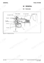 mitsubishi-s3l-to-s4l2-t-diesel-engine-service-manual-system-diagram-146.webp Mitsubishi S3L, S3L-T, S3L2, S3L2-T, S4L, S4L-T, S4L2, S4L2-T fuel system schematic diagram showing pump, filter, and lines.