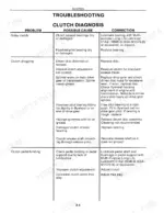 new-holland-1078-1079-1085-stackcruiser-self-propelled-automatic-bale-wagon-service-manual-40107830-troubleshooting-10.webp New Holland 1078, 1079, 1085 clutch troubleshooting chart listing problems, possible causes, and repair corrections.