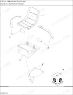 new-holland-1725-compact-tractor-parts-catalog-cab-parts-175.webp New Holland 1725, 1725 3 CYL exploded view diagram of economy seat, seat belt set, and mounting bracket components.