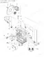 New Holland 1925, 1925 3 CYL exploded view diagram of the cylinder block, oil filter, and starter motor assembly.