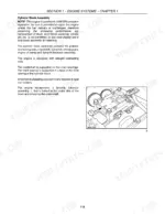 New Holland 3415 engine cylinder block assembly diagram showing the dynamic balancer assembly and crankshaft components.