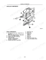 new-holland-634-to-664-round-baler-repair-manual-40063440-exploded-view-13.webp New Holland 634, 644, 654, 664 driveline components diagram showing PTO, slip clutches, gearbox, and baler rolls.