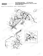 new-holland-8670a-6-cyl-ag-tractor-parts-catalog-hydraulic-parts-172.webp New Holland 8670A, 8770A, 8870A, 8970A exploded view diagram of steering hydraulics, lines, and 2WD steering components.