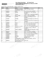 new-holland-8670a-6-cyl-ag-tractor-parts-catalog-parts-list-2.webp New Holland 8670A, 8770A, 8870A, 8970A parts list table for engine block plugs, dowels, and oil nozzles with part numbers.
