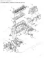 New Holland 8770A, 8770A 6 CYL AG exploded view of engine cylinder block, head, and related assembly components.