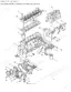 New Holland 8870A, 8870A 6 CYL AG exploded view of engine cylinder block, head, and related assembly components.