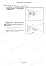 new-holland-agriculture-h7230-h7330-discbine-mower-conditioner-service-manual-84301177-procedures-104.webp New Holland H7230, H7330, Discbine Mower-Conditioner: Procedure to disassemble PTO power in slide lock and pawls.